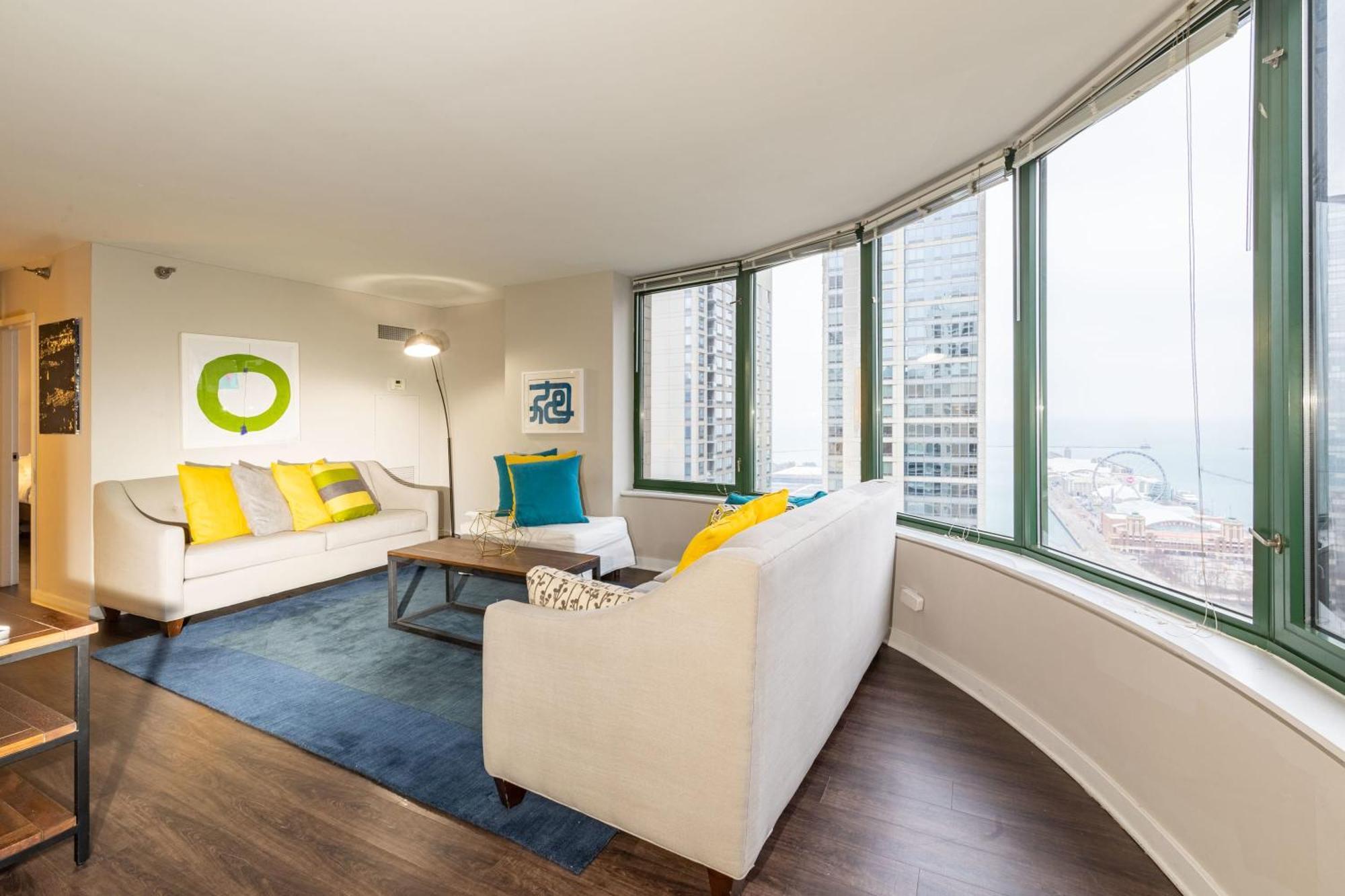 3b/3b Skyloft With Navy Pier View Gym & Pool By Envitae *